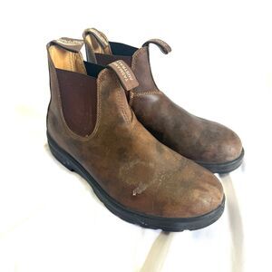 Blundstone Leather Chelsea Boots Classic Brown Leather Pull On Size US 11 Men